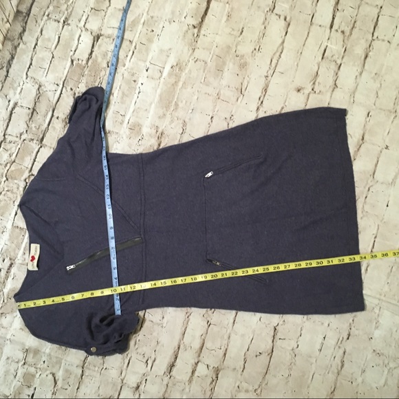 Love Token grayish blue 1/2 sleeve dress - Picture 5 of 7